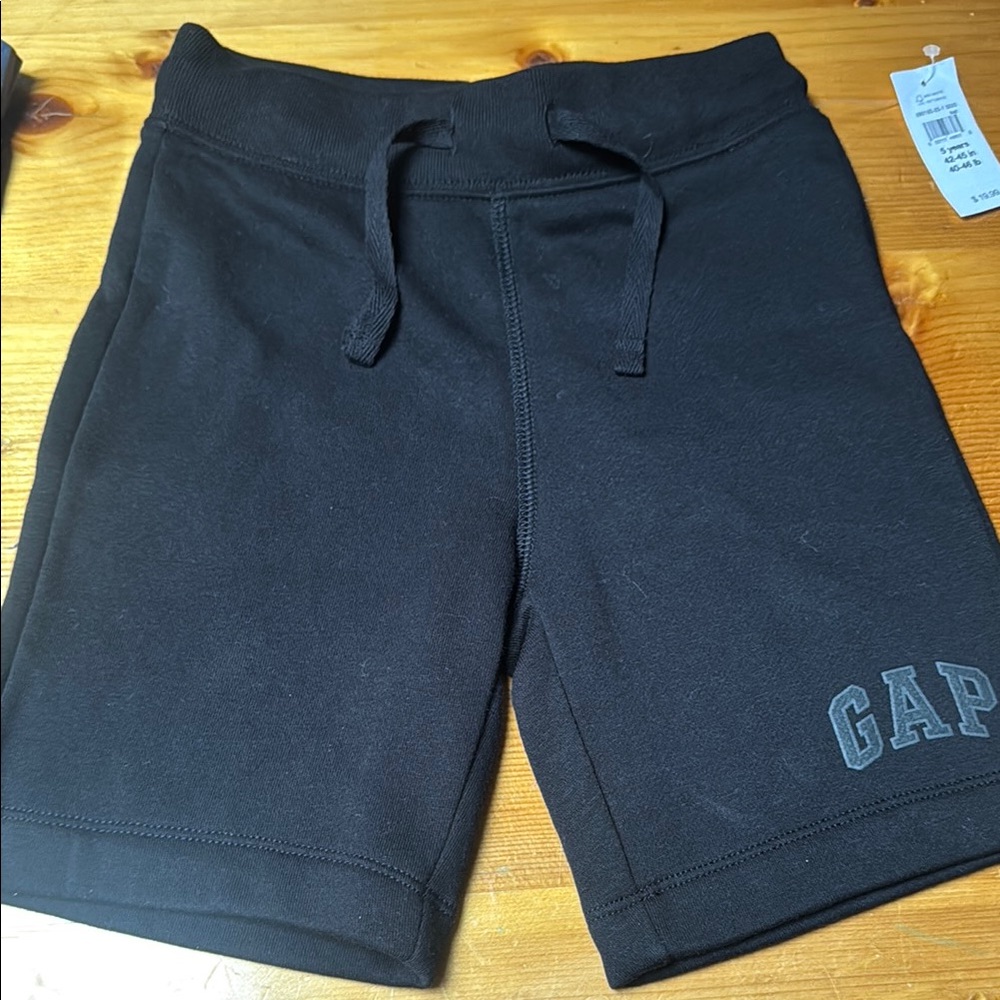 GAP Black Drawstring Shorts Sweat Shorts